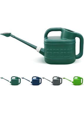 Large 2 Gallon Garden Watering Can with Removable Spout & Steel Sprinkler Head